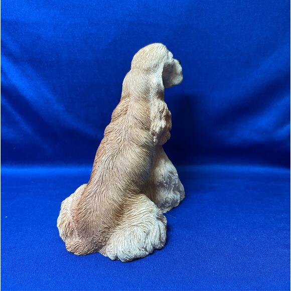 Encore Living Stone Fawn Cocker Spaniel Realistic Figurine - Picture 3 of 8